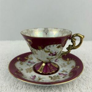 Vintage Royal Sealy China Lusterware Teacup and Sauce Set.